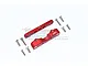 GPM Aluminium Rear Lower Suspension Mounts 2Pcs - Red MAKX009-R