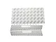 GPM Racing silver stainless steel tread hood plates with 3M adhesive backing and small mounting screws.