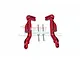 GPM Red Aluminium Rear Body Post Fixed Mounts 2Pcs w/ Hardware MAI040RA-R