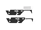 GPM Black Stainless Steel Slip Proof Tread 2Pcs w/ Hardware SCX3ZSP11-BK