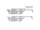 GPM Silver Stainless Steel Slip Proof Tread 2Pcs w/ Hardware SCX3ZSP11-S