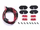 GPM Red SCX10 III Chassis Lights LED Set 4Pcs w/ Hardware SCX3ZSP12-R