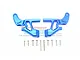 GPM Blue Aluminium Rear Wing Mounts 2Pcs w/ Hardware ER2040RB-B