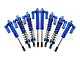 GPM Blue Aluminium UDR Front & Rear Adjustable Piggyback Shocks 8Pcs UDR35960FR/L-B-BEBK