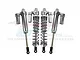 GPM Silver Aluminium 135mm UDR Front Adjustable Piggyback Shocks 4Pcs UDR135FFX/L-S-BEBK