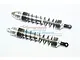 GPM Silver Aluminium 135mm UDR Front Adjustable Piggyback Shocks 2Pcs UDR135F-S-BEBK