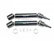 GPM Black Steel & Aluminium CVD Drive Shafts 2Pcs w/ Hardware MAB108FRS-BK