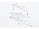 GPM Silver Aluminium Front & Rear Chassis Brace Set MAF016FR-S