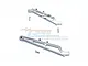 GPM Grey Silver Aluminium Front & Rear Chassis Brace Set MAF016FR-GS