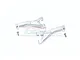 GPM Silver Aluminium Front Upper Suspension Arms 2Pcs w/ Hardware MAF054-S