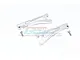 GPM Silver Aluminium Front Upper Suspension Arms 2Pcs w/ Hardware MAM054-S