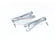 GPM Grey Silver Aluminium Front Upper Suspension Arms 2Pcs w/ Hardware MAM054-GS