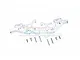 GPM Silver Aluminium Front Lower Suspension Arms 2Pcs w/ Hardware MAF055-S