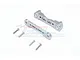 GPM Grey Silver Aluminium Front Lower Suspension Mount 2Pcs w/ Hardware MAK008-GS