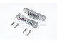 GPM Grey Silver Aluminium Rear Lower Suspension Mount 2Pcs w/ Hardware MAK009-GS