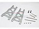 GPM Grey Silver Aluminium Rear Lower Suspension Arms 2Pcs w/ Hardware RUS056-GS