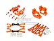 GPM Orange Aluminium X-Maxx Suspension & Drive Train Upgrade Set 52Pcs TXM54551921-OR