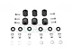 GPM Black Aluminium TRX6 +12mm Hex Adapters 6Pcs w/ Hardware TRX6010/12MM-BK