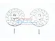 GPM Silver Aluminium +3mm Brake Disc Wheel Hexes 2Pcs w/ Pins UDR010D+3MM-S