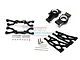 GPM Black Aluminium Rear Suspension Arms & Hubs Set TXM545522-BK