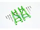 GPM Green Aluminium Rear Lower Suspension Arms 2Pcs w/ Hardware SLA2W056-G