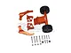 GPM Orange Aluminium Rear Wheelie Bar w/ Wing Mount Set MAKX040R-OR