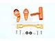 GPM Orange Aluminium Steering Assembly Set MAK048-OR