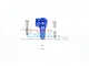 GPM Blue Aluminium 25T Servo Horn SLA025TSH-B
