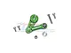 GPM Green Aluminium 25T Servo Horn & Tie Rod Set MAK16025-G