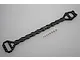 GPM Racing black aluminium upper chassis plate with a wavy design and eight included silver mounting screws on a grey background.