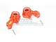 GPM Orange Aluminium Steering Hubs 2Pcs TXMS021-OR