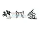 GPM Aluminium Front Suspension Arms & Steering Hubs Set - Black UDR2154A55-BK