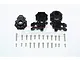 GPM Black Aluminium Front Portal Steering Hubs Set 4Pcs TRX4021-BK
