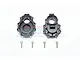 GPM Black Aluminium Rear Inner Portal Drive Housing 2Pcs TRX4022B-BK