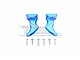 GPM Blue Aluminium Rear Wing Mounts 2Pcs ER2040RA-B