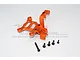GPM Orange Aluminium Steering Bell Crank Support TXM048C-OR