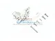 GPM Silver Aluminium Motor Mount w/ Heat Sink Fins 2Pcs UDR018-S