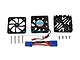 GPM Black Aluminium Motor Heat Sink w/ Cooling Fan MAKX018FAN-BK