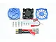 GPM Blue Aluminium Motor Heat Sink w/ Cooling Fan UDR018FAN-B