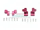 GPM Red Aluminium Front & Rear Body Post Stabilisers 4Pcs MAO201FRB-R