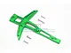 GPM Green Aluminium Front Chassis Brace TXMS048C-G