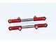 GPM Red Aluminium Rear Upper Adjustable Turnbuckles 2Pcs SLA057-R