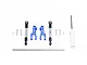 GPM Blue Aluminium Sway Bar Arms & Stainless Steel Sway Bar & Turnbuckles 5Pcs SUDR312FS-B