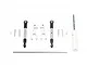 GPM Silver Aluminium Sway Bar Arms & Stainless Steel Sway Bar & Turnbuckles 5Pcs SUDR312FS-S