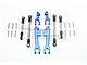 GPM Blue Aluminium Front & Rear Sway Bar Arms w/ Stainless Steel Turnbuckles 8Pcs UDR312FRS-B