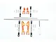GPM Stainless Steel Front & Rear Sway Bars w/ Steel Turnbuckles & Orange Aluminium Sway Bar Arms 11Pcs SUDR312FRS-OR
