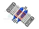 GPM Blue Aluminium 87mm Front Adjustable Shocks 2Pcs RUS087F-B-OR