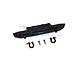 GPM Racing black aluminium front bumper for RC cars with two D-rings and mounting screws on a white background.