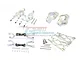 GPM Silver Aluminium X-Maxx Suspension & Drive Train Upgrade Set 52Pcs TXM54551921-S