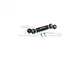 A black GPM Racing CVD drive shaft with two small metal screws on a white background with a faint watermark.